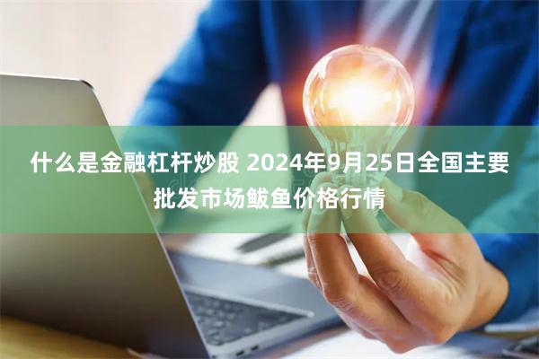 什么是金融杠杆炒股 2024年9月25日全国主要批发市场鲅鱼价格行情