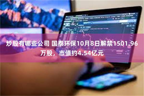 炒股有哪些公司 国泰环保10月8日解禁1501.96万股，市值约4.54亿元