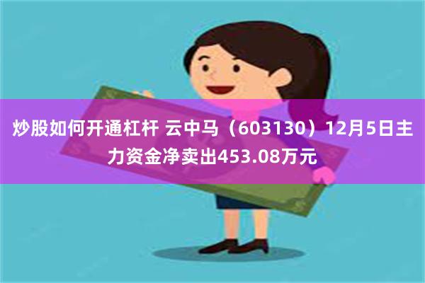 炒股如何开通杠杆 云中马（603130）12月5日主力资金净卖出453.08万元